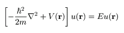  直交座標系でのシュレディンガー方程式 