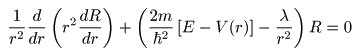  動径部分の方程式 